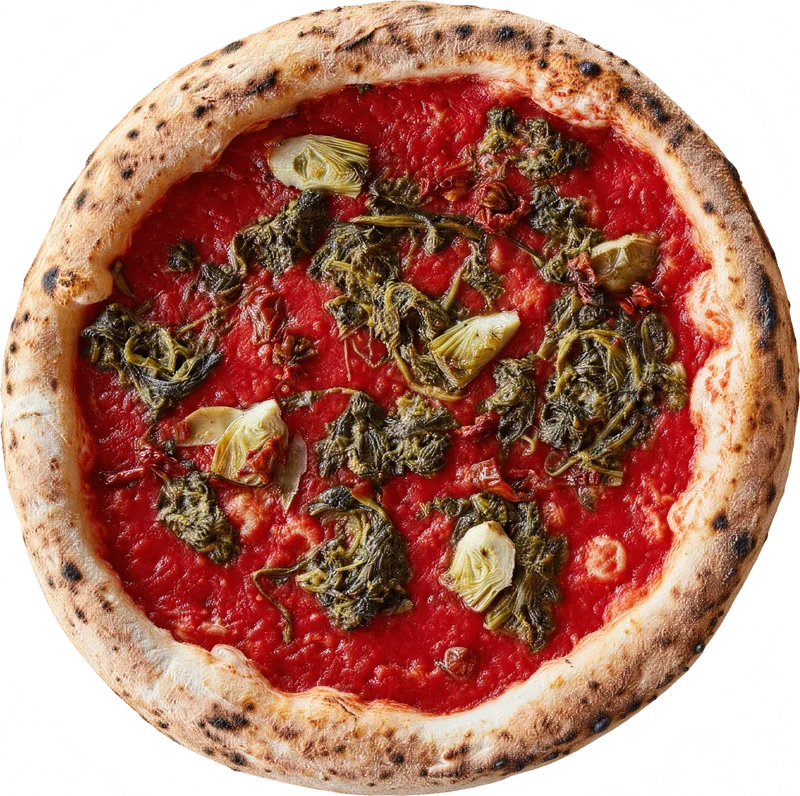 Vegana, pizza at Di Luca