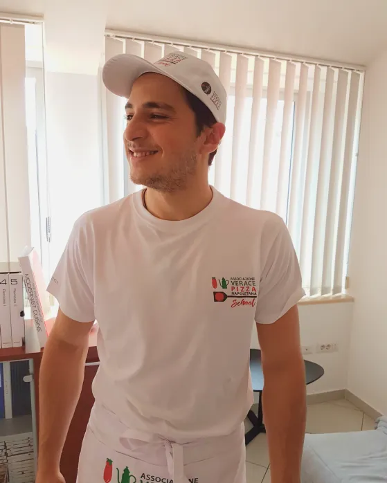 Luca at the AVPN pizza school